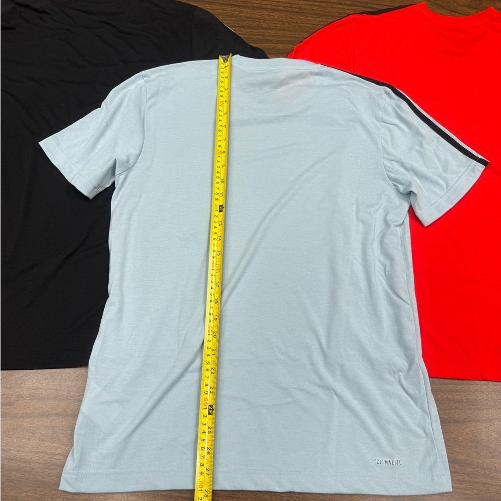 Adidas lot of 3 soccer Climalite T-Shirts men’s mediums - Picture 5 of 9